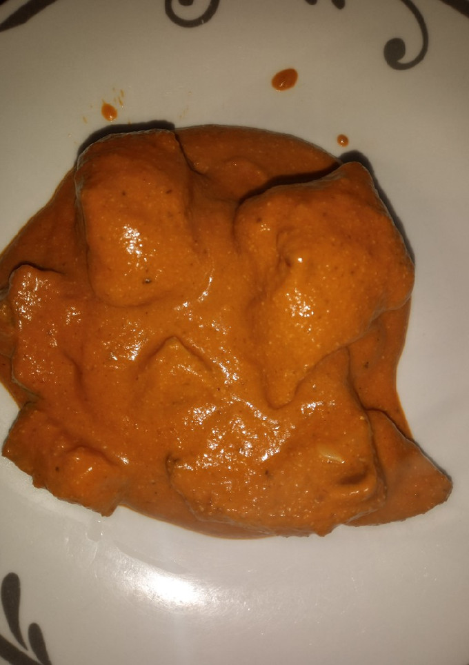 Una foto de Pipián rojo con carne de puerco y chilacayote