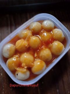 Foto resep Cilok (isi sosis keju) Saus Asam Manis