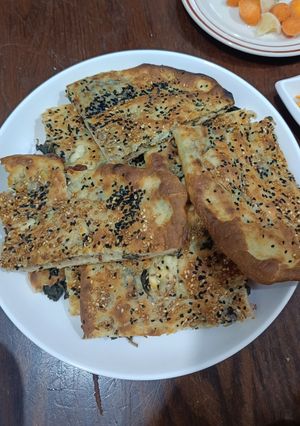 صورة لوصفة فطيرة الزعتر الاخضر والجبنة