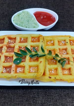 A picture of Uttapam Waffle.