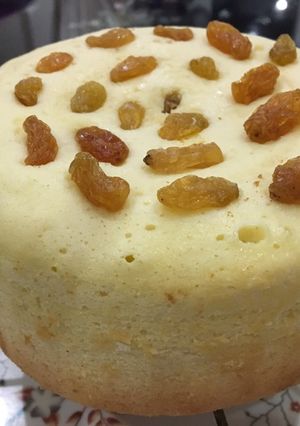 Hình của món Bánh bông lan nho khô bằng nồi cơm điện.