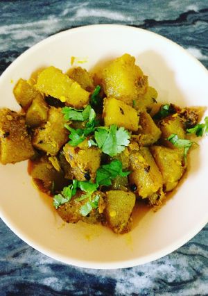 A picture of Hare Kaddu ki Sabzi.
