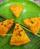Eggless Carrot Rava Cake