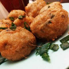 A picture of Yam croquettes.