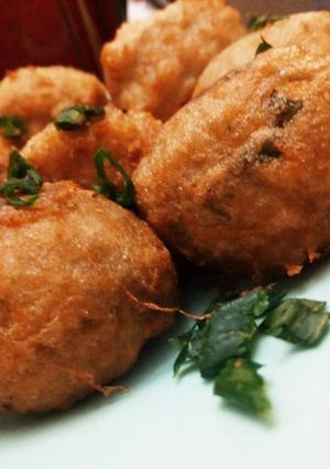 A picture of Yam croquettes.