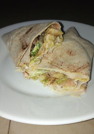 A picture of Chicken wraps.