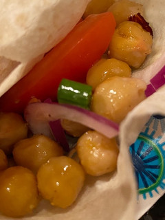 A picture of Roasted Chickpea Wraps.