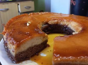 Una foto de Torta imposible/Chocoflan