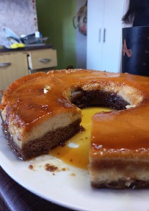 Una foto de Torta imposible/Chocoflan