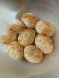 Spiced Eggs Medium Boiled