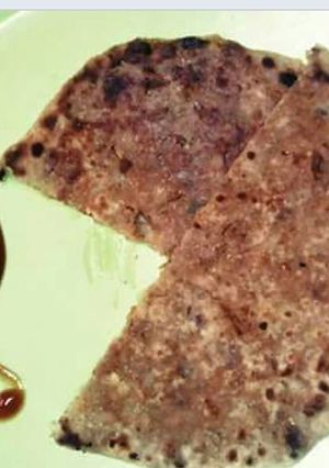 A picture of Soya Chunks paratha.