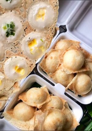 รูปของ ขนมไทยโบราณ | ขนมครก สูตรยกถาด.. 🥥