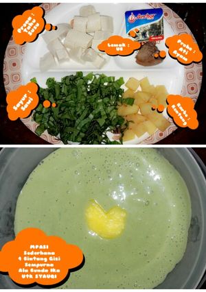 Foto resep MPASI 4Bintang TSAK (Tasu Sawi AtiAyam Kentang)