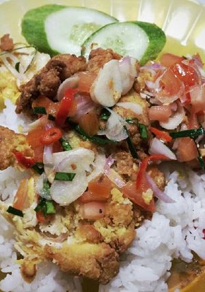 Foto resep Nasi ayam geprek sambal matah