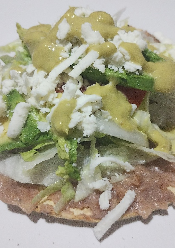 Una foto de Tostadas de frijoles
