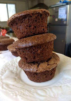 Una foto de Magdalenas de chocolate