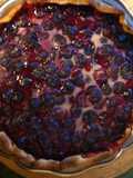 Tarte aux cerises griottes et noix de coco