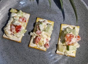 Foto resep Appetizer Canape Crackers