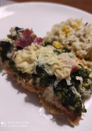 Brokkolis sült csirkemell recept fotója