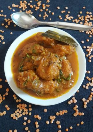 মুসুর ডালের পকোড়া কারী রেসিপির প্রধান ছবি