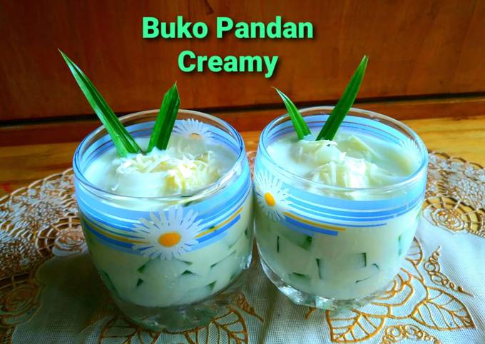 Resep Buko Pandan Creamy, Enak Banget