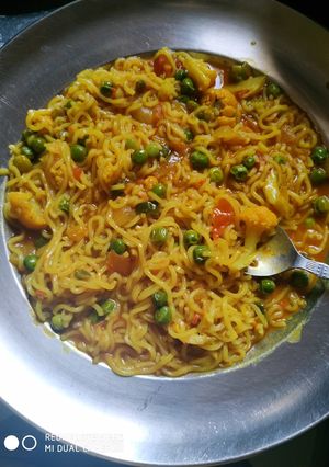A picture of Breakfast vegetable Maggi #thecookingirl.