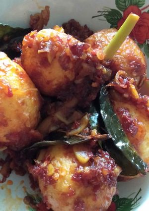 Foto resep Balado telur simple