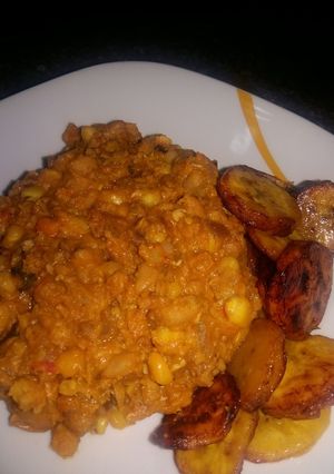A picture of Beans & Corn  (Adalu).