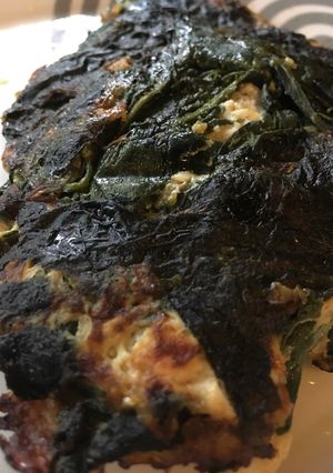 Una foto de Grez•Tortilla de espinacas y pollo