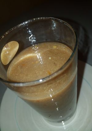 A picture of Banana and tomato smoothie# sokoto.