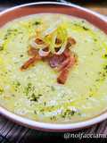 Minestra di Porri e Patate con Guanciale Croccante
