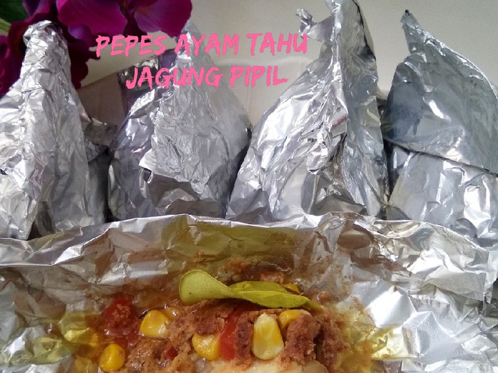 Resep Pepes Ayam Tahu jagung Pipil, Menggugah Selera