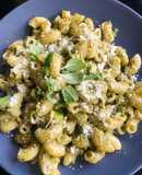 Fideos con pesto
