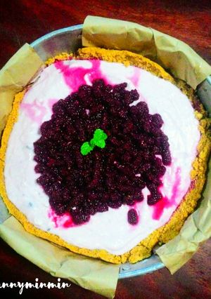 รูปของ Mixberry yogurt pie ไม่ง้อเตาอบ ทำได้ง่ายๆ