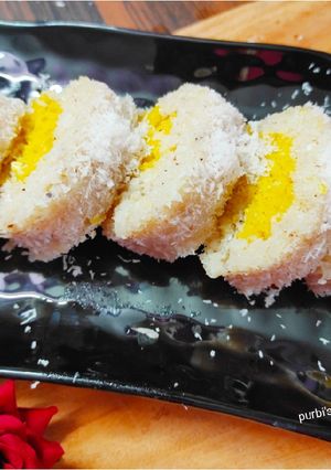 A picture of Coconut mango roll.