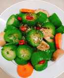 Mướp xào rau củ xanh rờn đẹp mắt ngon miệng