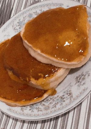 Una foto de Pancakes mega buenos!