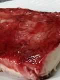 Tarta de queso con cobertura de piruleta