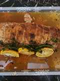 Lomo de cerdo glaseado