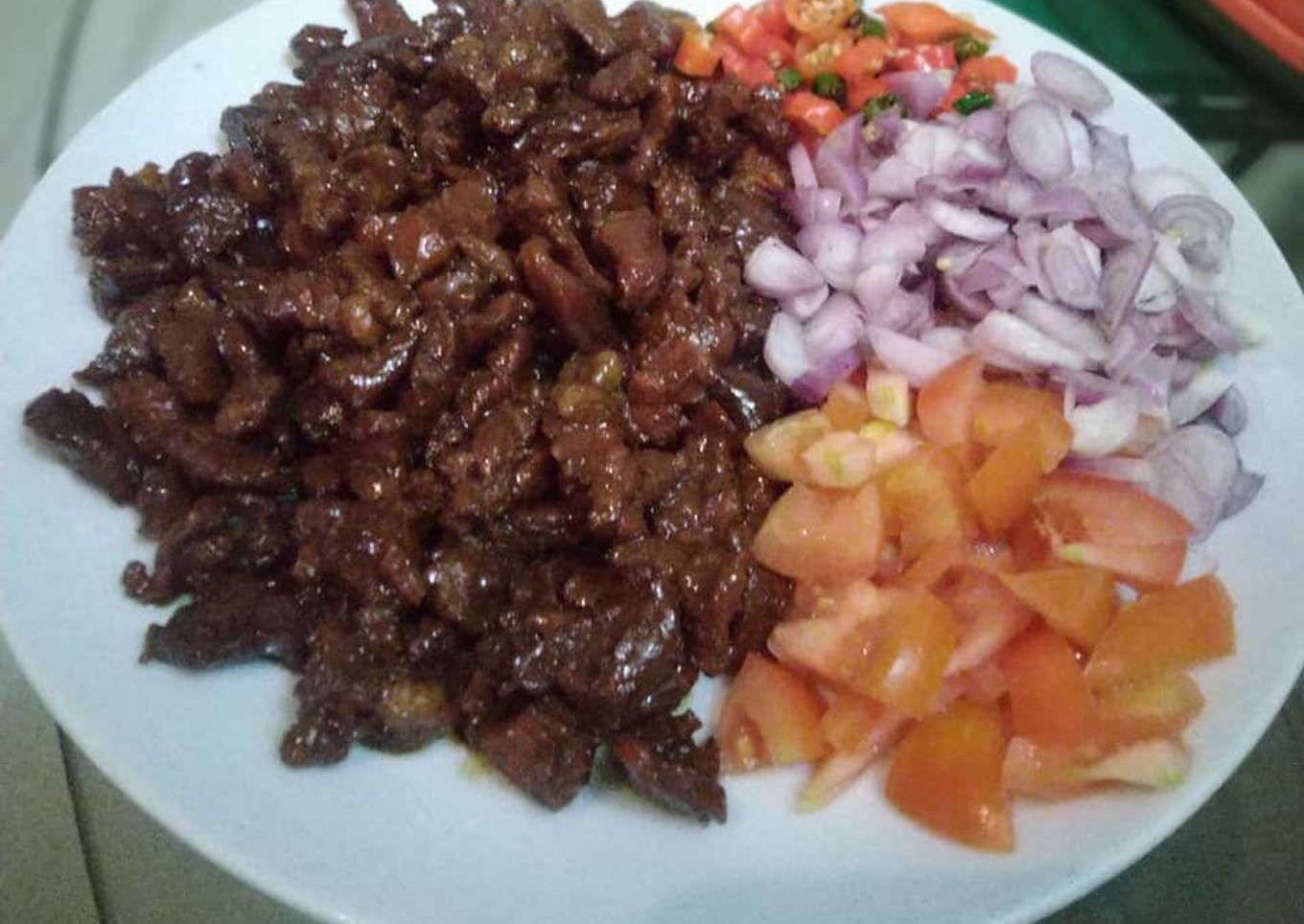 Sate Sapi Goreng Mentega