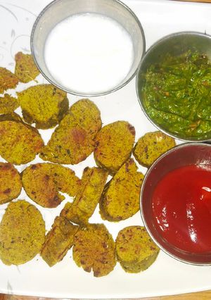 A picture of Meethi muthiya.