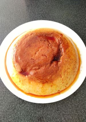 Una foto de Leche asada al microondas