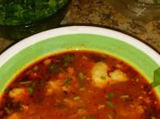 A picture of pork broth