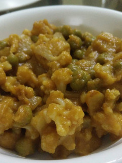 A picture of Cauliflower, Green Peas and Potato Curry #curry (Restaurant style).