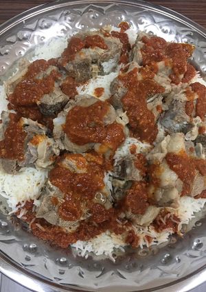 صورة لوصفة فته بالضاني 🥩😋