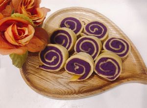 Hình của món Bánh khoai lang tím.