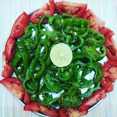 A picture of Capsicum tomato salad.