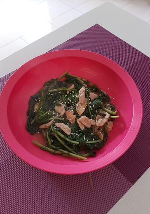 Foto resep Kale Curly Tumis Ayam