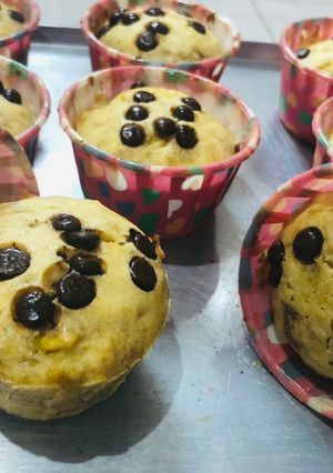 Foto resep Muffin Banana Super Gampang 🍌 (1 telur, No Mixer)