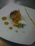 Trucha en hoja de plátano a la poblana